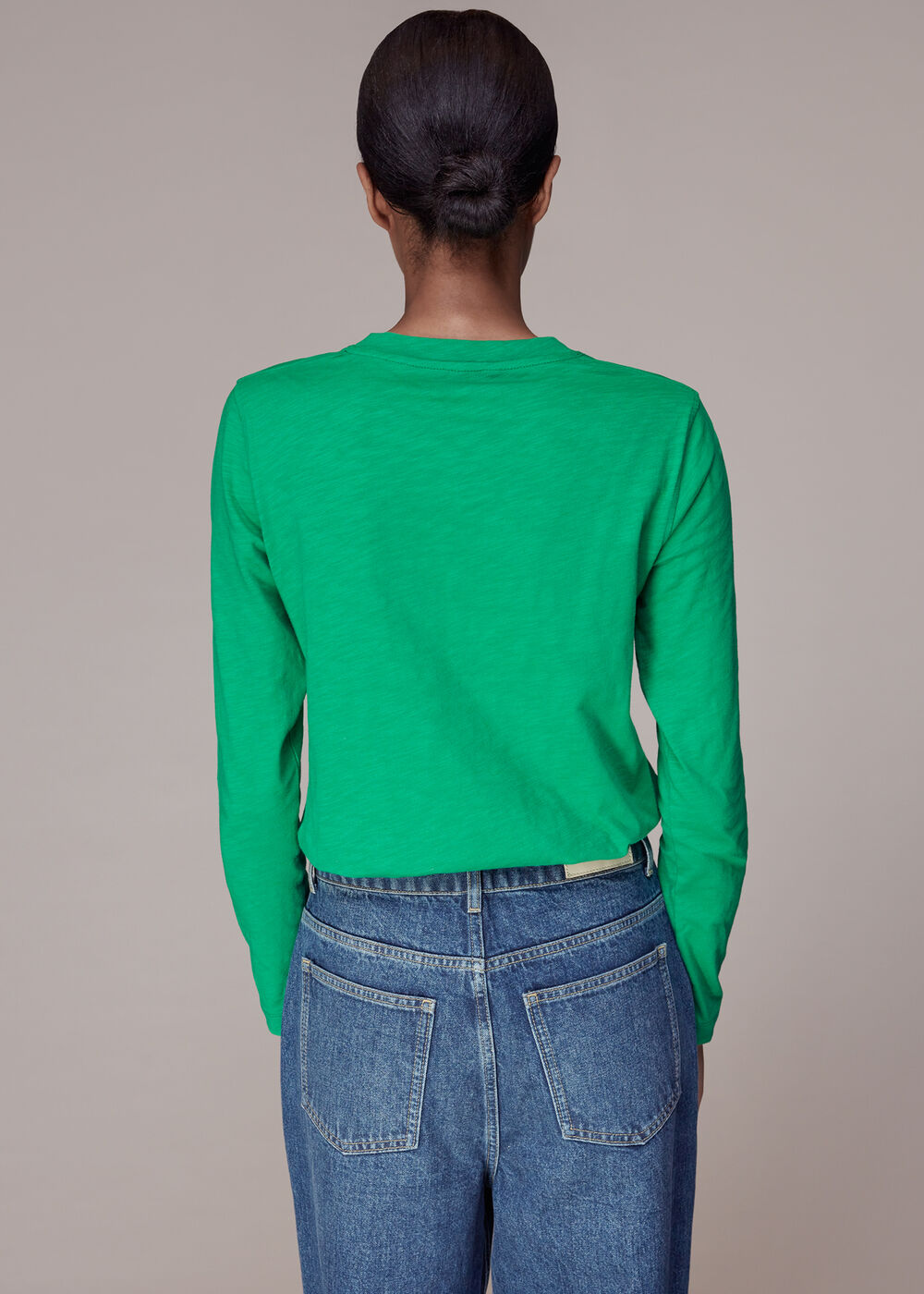 Crew Neck Pocket Top